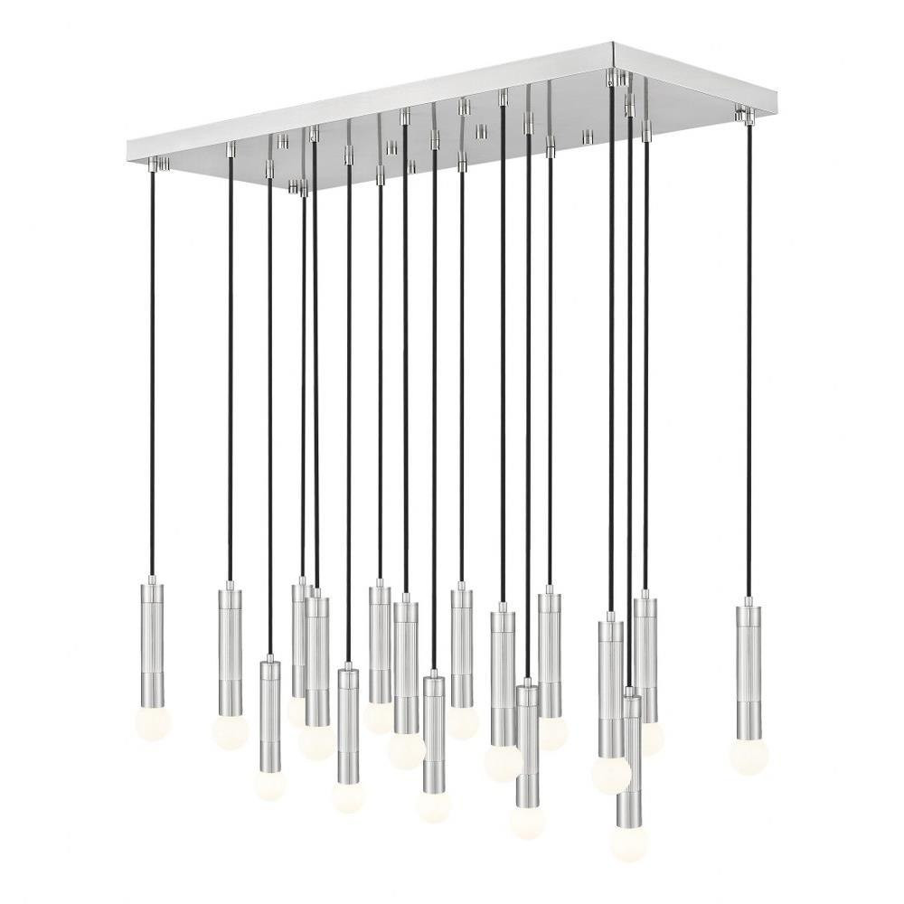 Grebe Side 17 Light Linear Chandelier 11 Inch Tall and 18 Inch Wide by BSH - 372-BEL-1374819