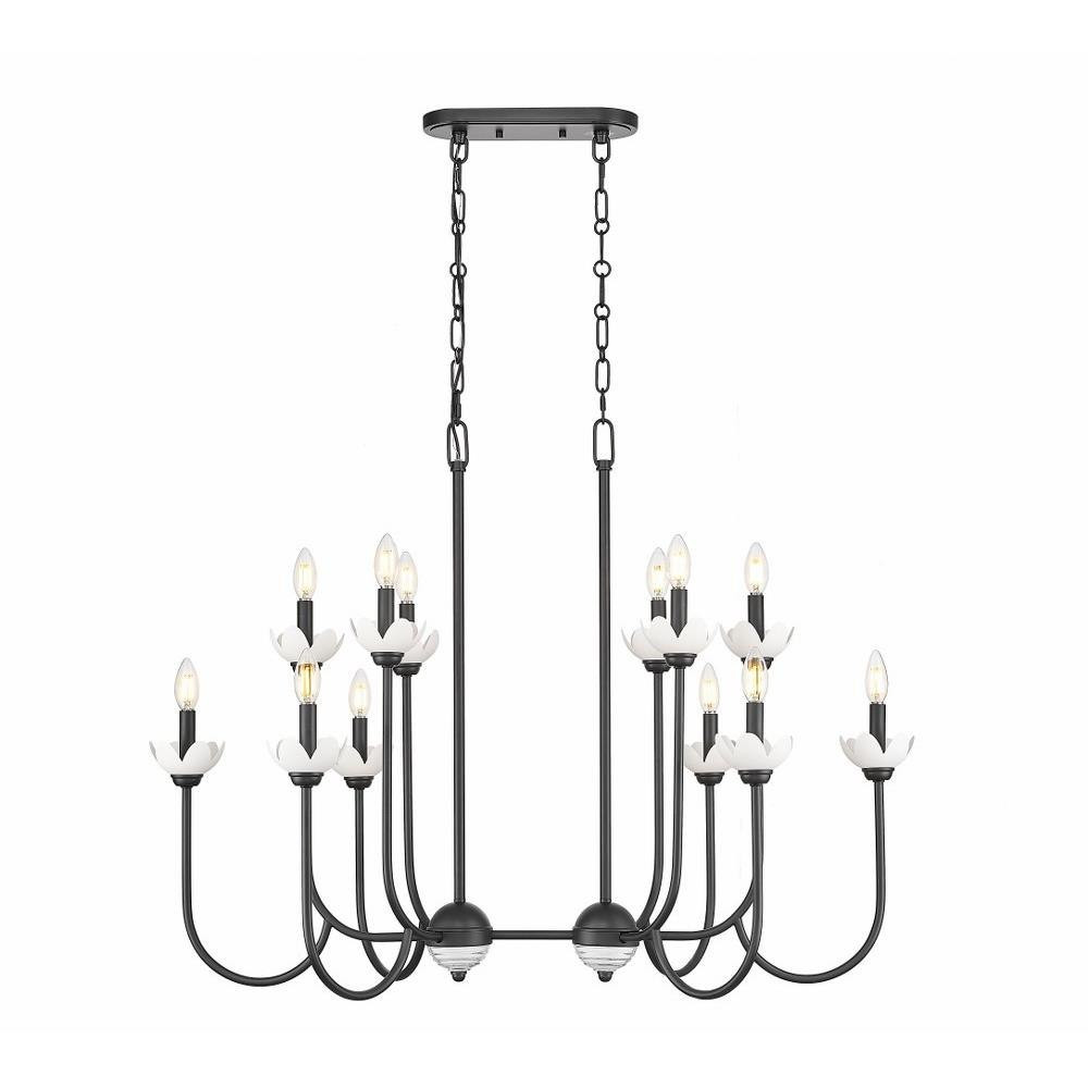 Thorn Barton 12 Light Linear Chandelier 30.5 Inch and 24.5 Inch Wide by BSH - 372-BEL-1374839