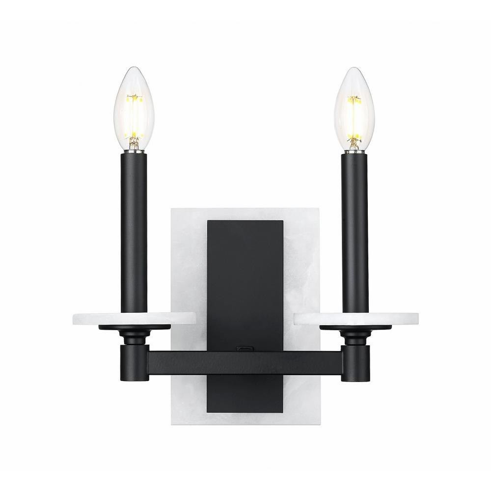 Clay Las 2 Light Wall Sconce 9 Inch Tall and 11 Inch Wide by BSH - 372-BEL-1374830