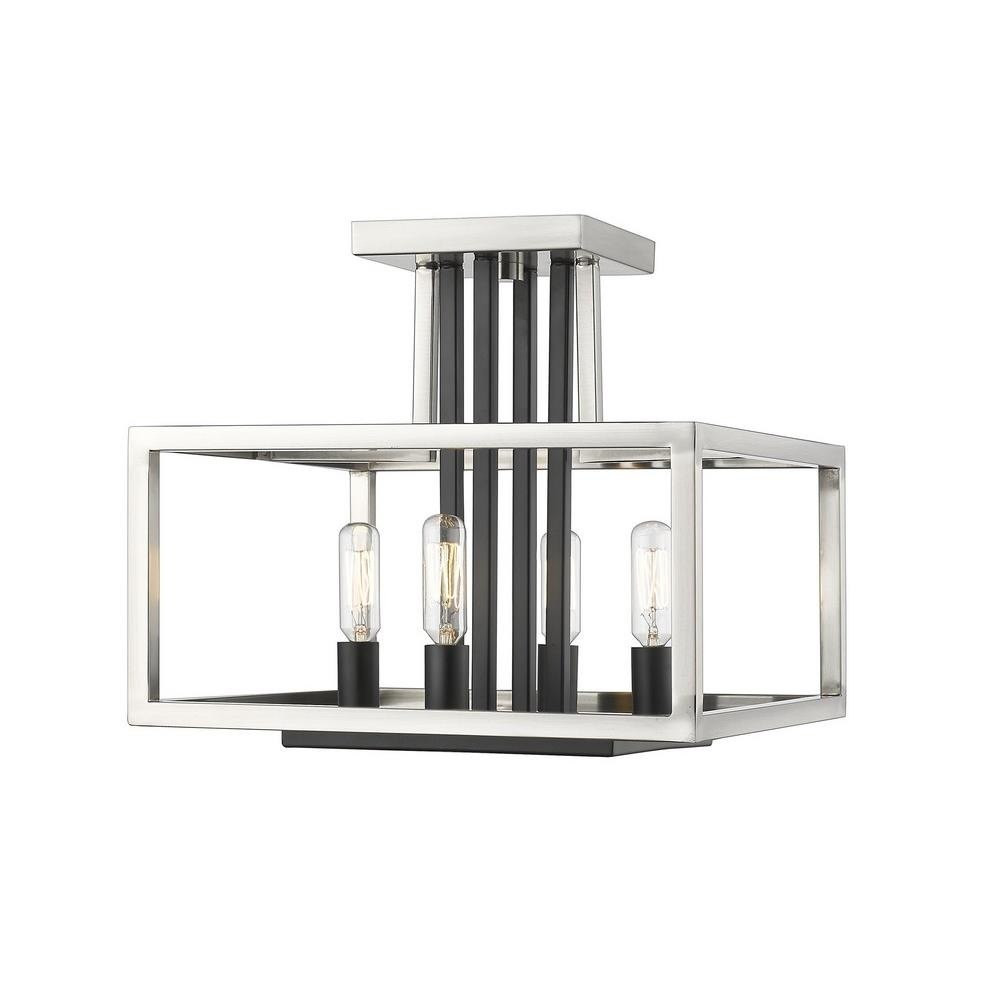 Balmoral Banks 4 Light 12 Inch Wide Semi Flush Mount by Bailey Street Home - 372-BEL-689130