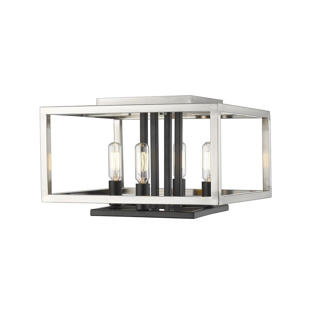 Balmoral Banks 4 Light 13 Inch Wide Flush Mount by Bailey Street Home - 372-BEL-689131