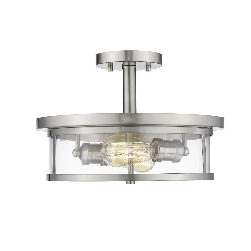 Walton Farm 2 Light 13.75 Inch Wide Semi Flush Mount by Bailey Street Home - 372-BEL-747002