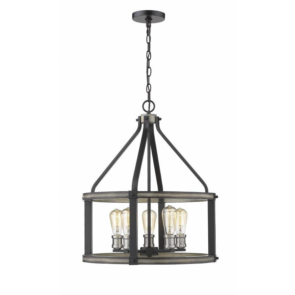 Dingle Loan 5 Light Large Island Pendant 24 Inch Tall by Bailey Street Home - 372-BEL-856826