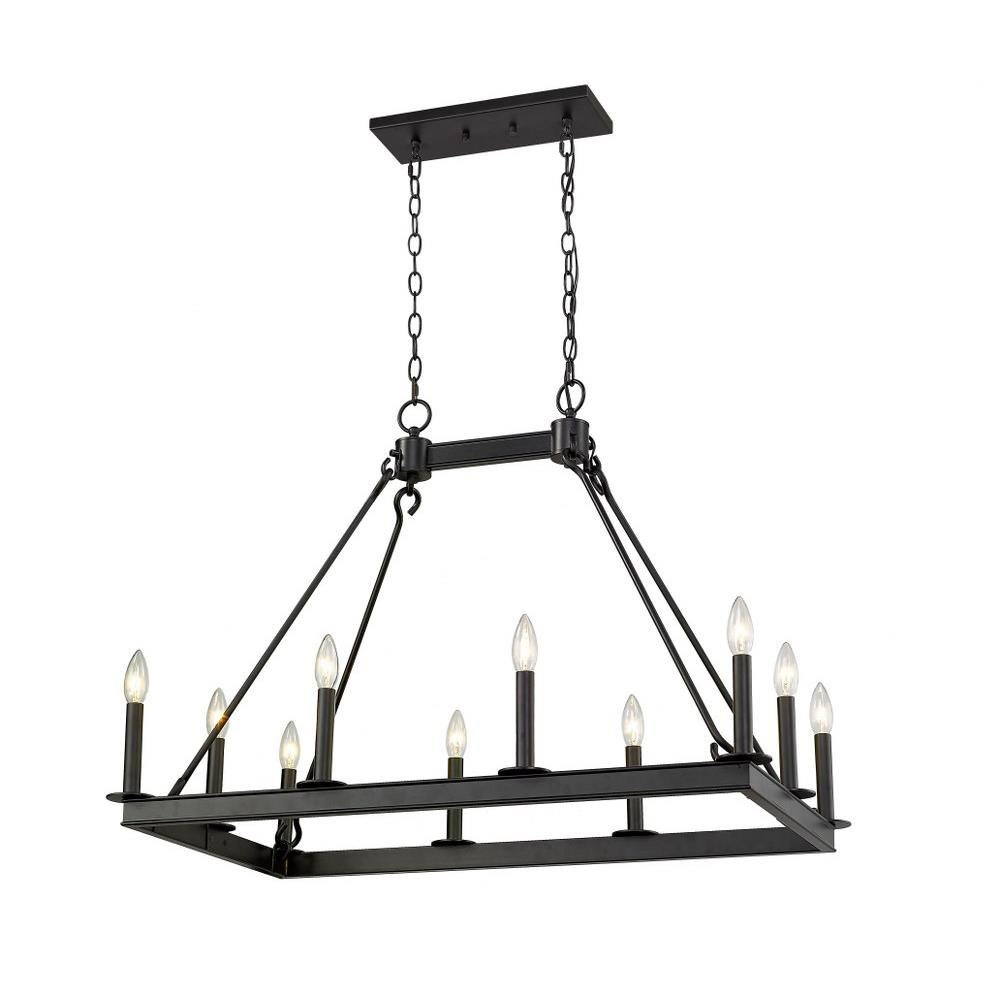 Woodrow Way 10 Light Large Linear Island Pendant by Bailey Street Home - 372-BEL-937830