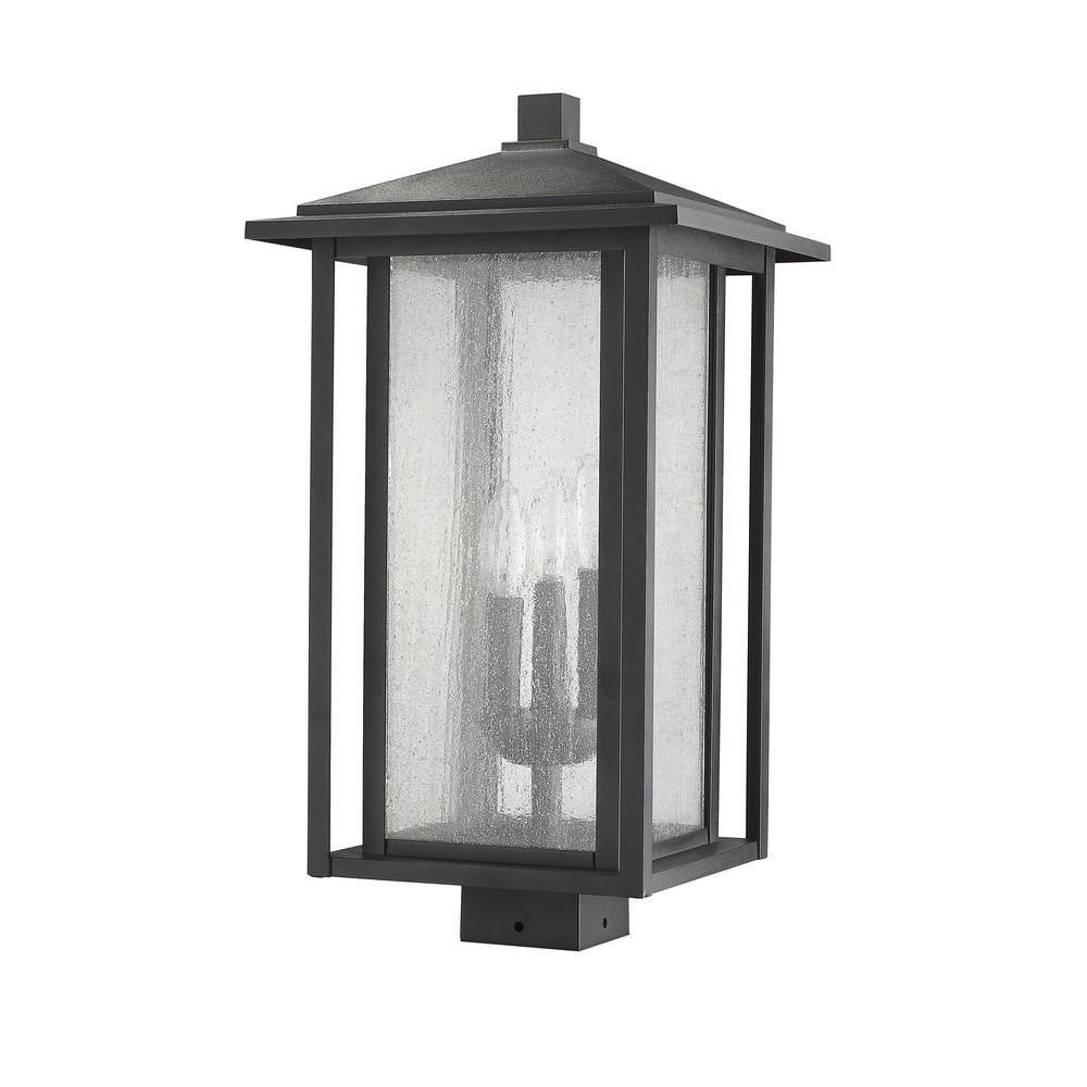 Temple Chase 3 Light Outdoor Post Mount Lantern 11 x 22.44 Inch by BSH - 372-BEL-689099