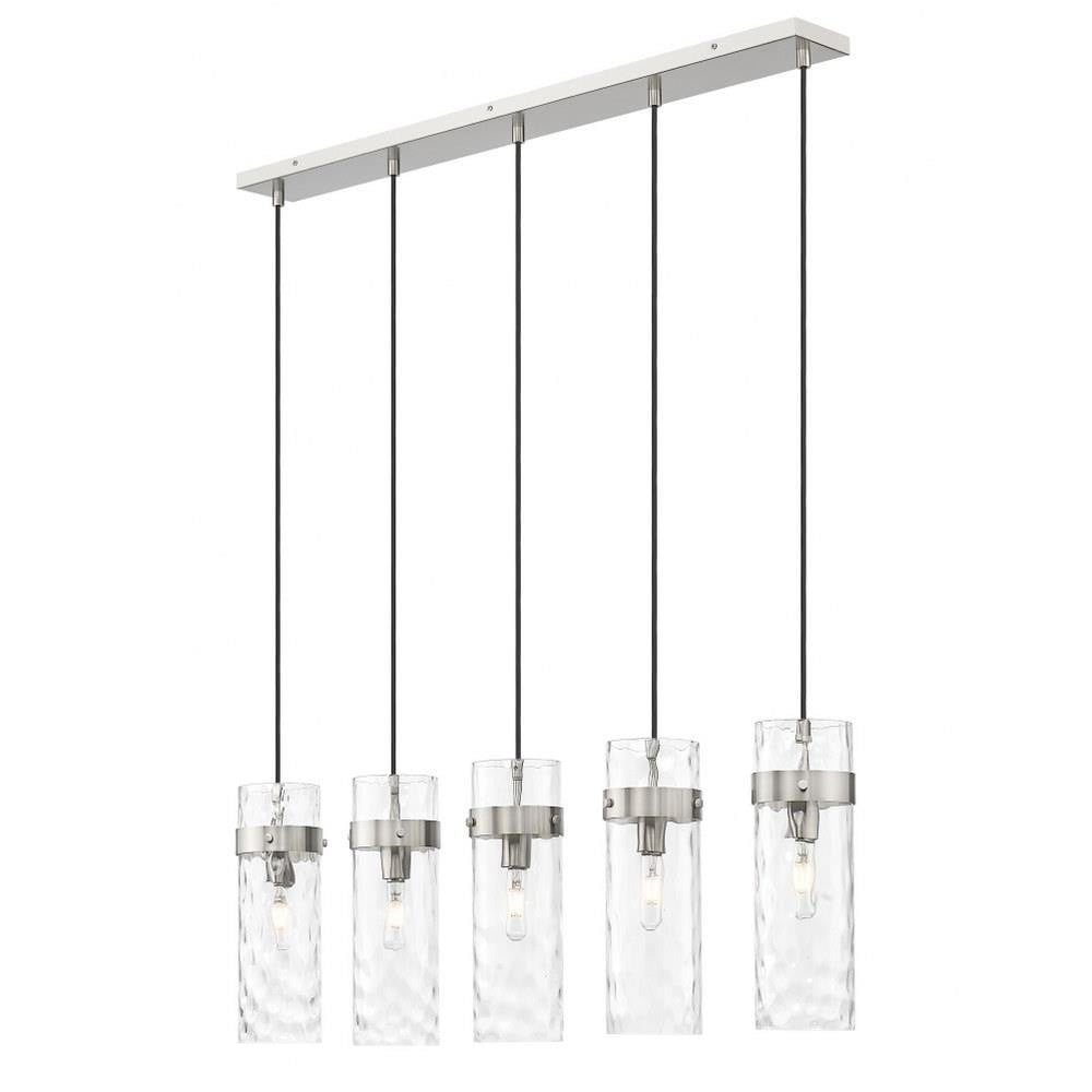 Robinson Down 5 Light Linear Chandelier 15 Inch Tall X 5.25 Inch Wide by BSH - 372-BEL-1365432