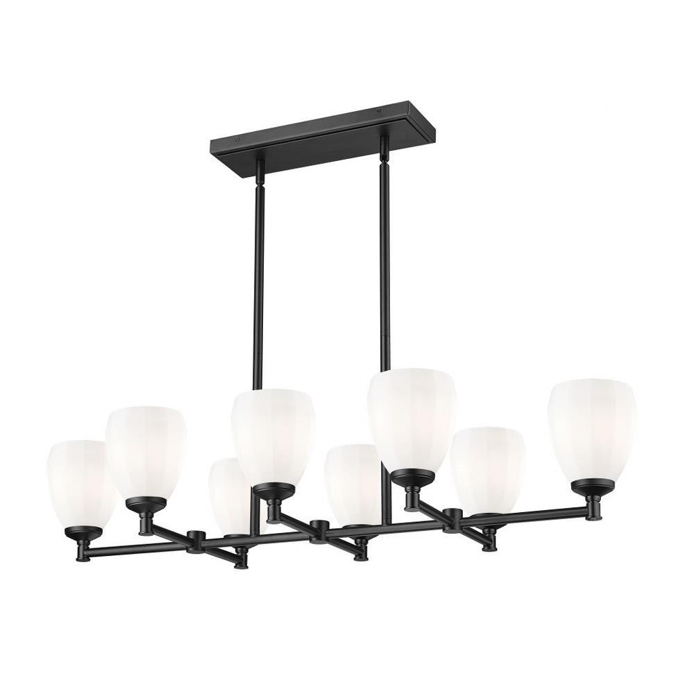 Wessex Top 8 Light Linear Chandelier 8.25 Inch Tall and 17.5 Inch Wide by BSH - 372-BEL-1374902