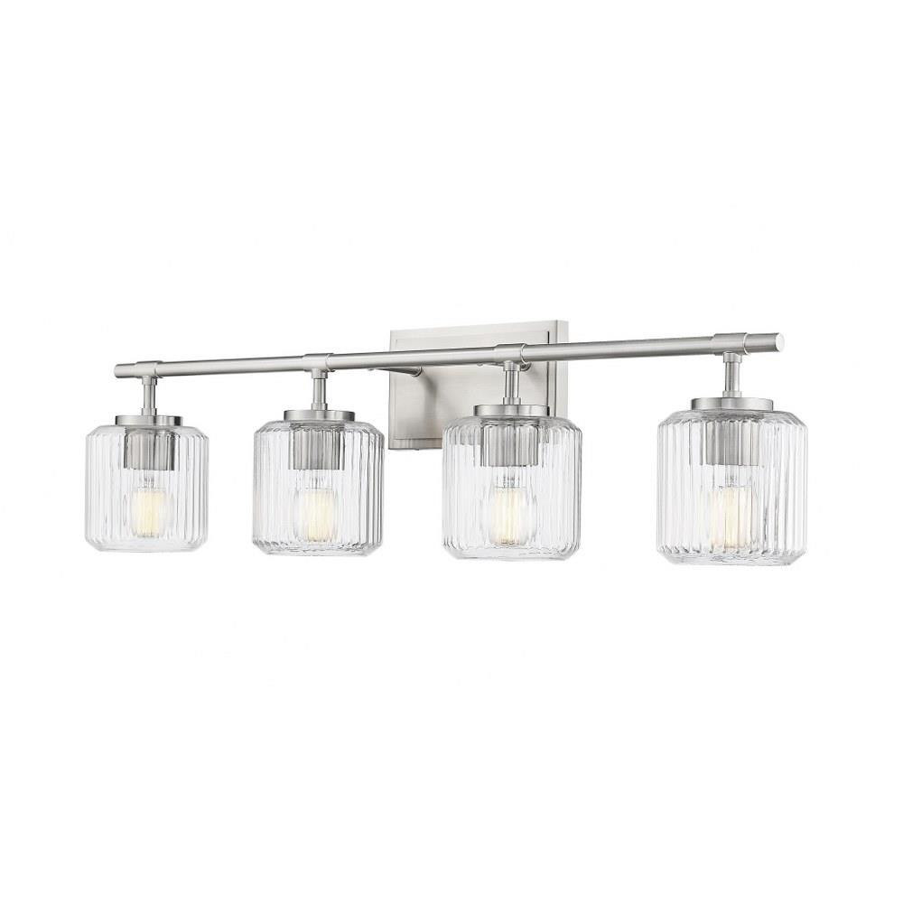 Leman Road 4 Light Bath Vanity 9 Inch Tall and 32 Inch Wide by BSH - 372-BEL-1363482