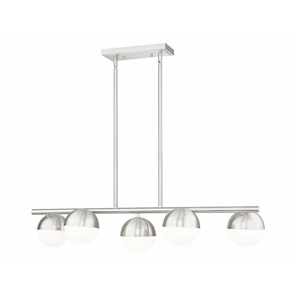 Meadowhead Terrace 5 Light Linear Chandelier 12 Inch Wide by BSH - 372-BEL-1365447