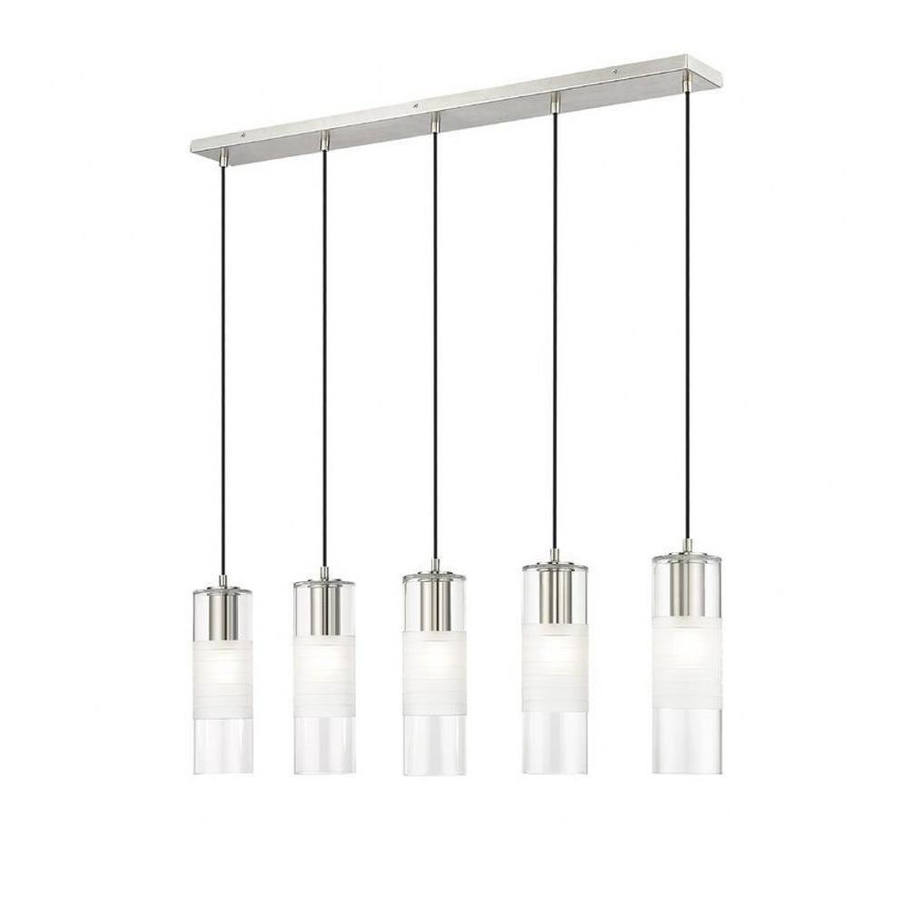 Rock Quadrant 5 Light Modern Linear Chandelier by Bailey Street Home - 372-BEL-1325511