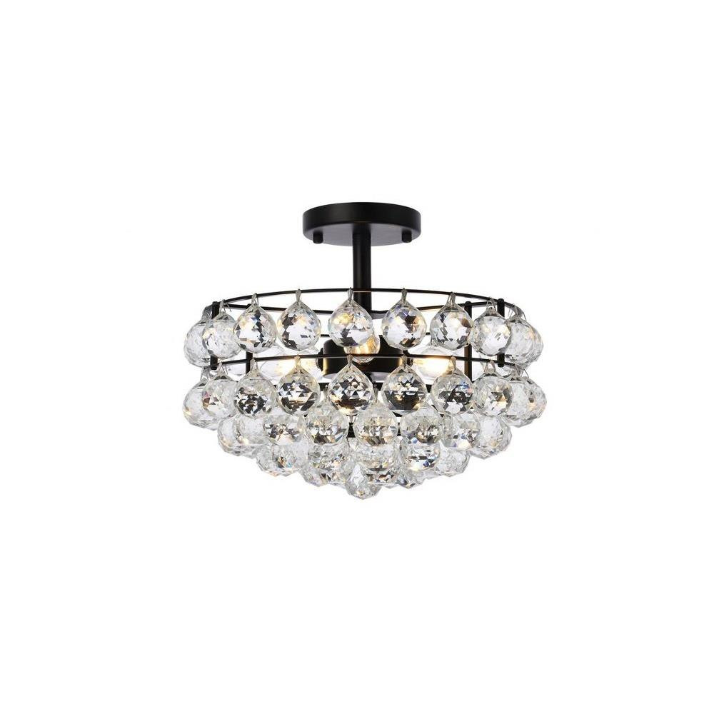 Stanmore Cottages 3 Light 14 Inch Wide Flush Mount by Bailey Street Home - 390-BEL-1302318