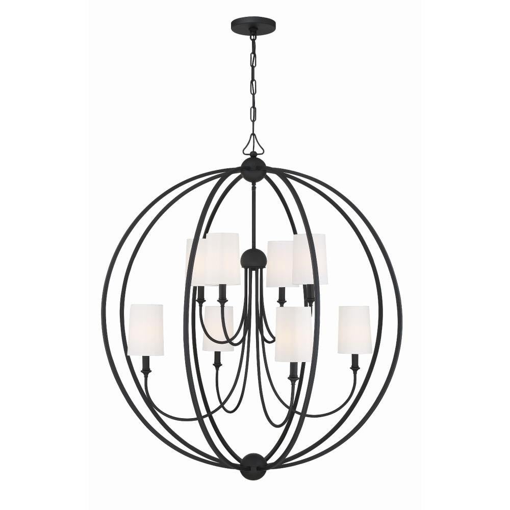 Silverdale Fairway 8 Light Oversized 2 Tier Chandelier by BSH - 49-BEL-692541