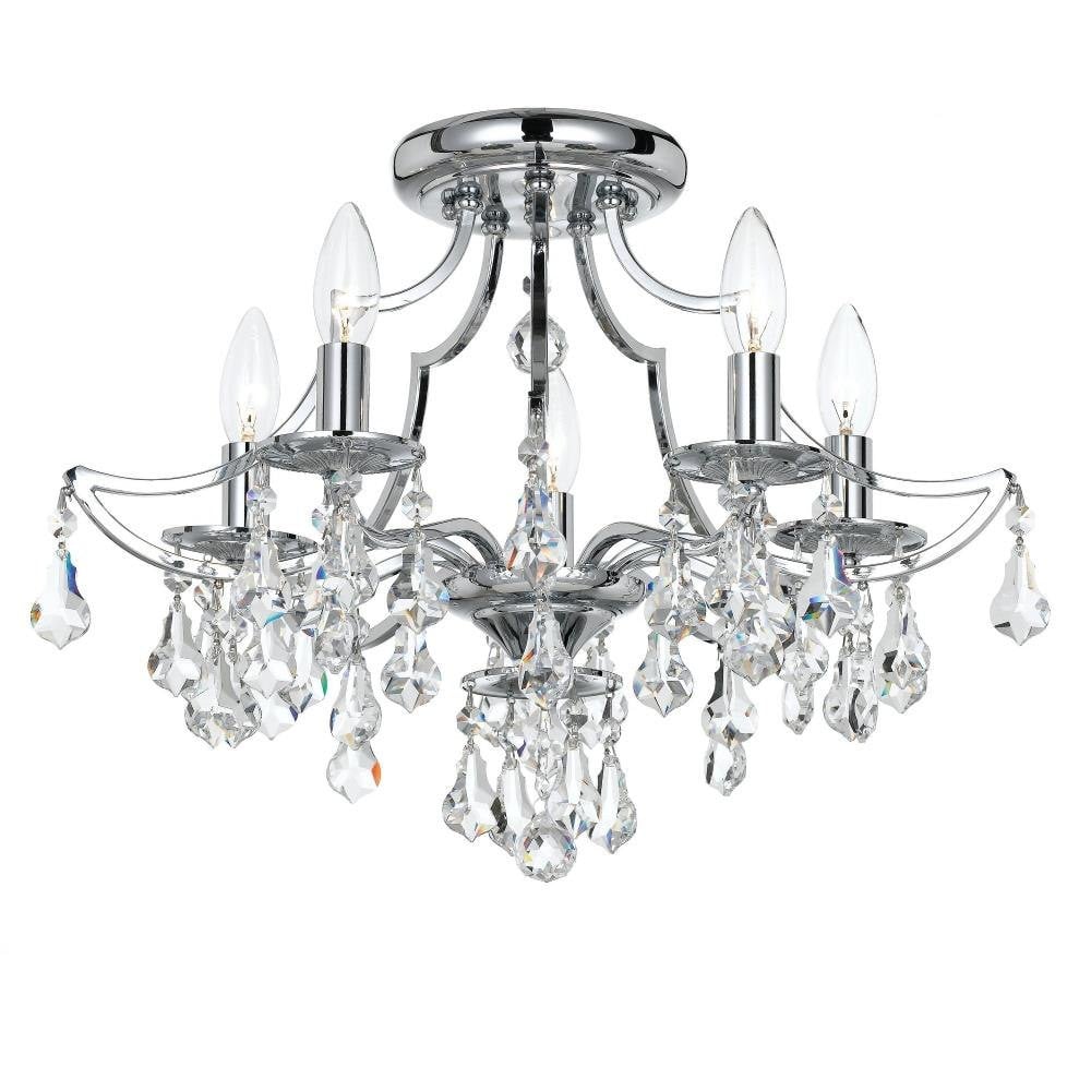 Lindisfarne Barton 5 Light 18.5 Inch Semi Flush Mount by Bailey Street Home - 49-BEL-1083675