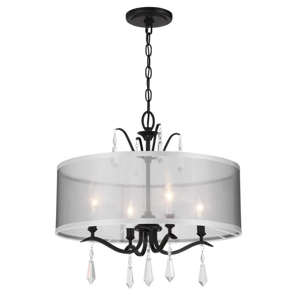 Elizabeth Chase - 4 Light Convertible Foyer-19.13 Inches Tall and 20 Inches Wide - 57-BEL-1262127