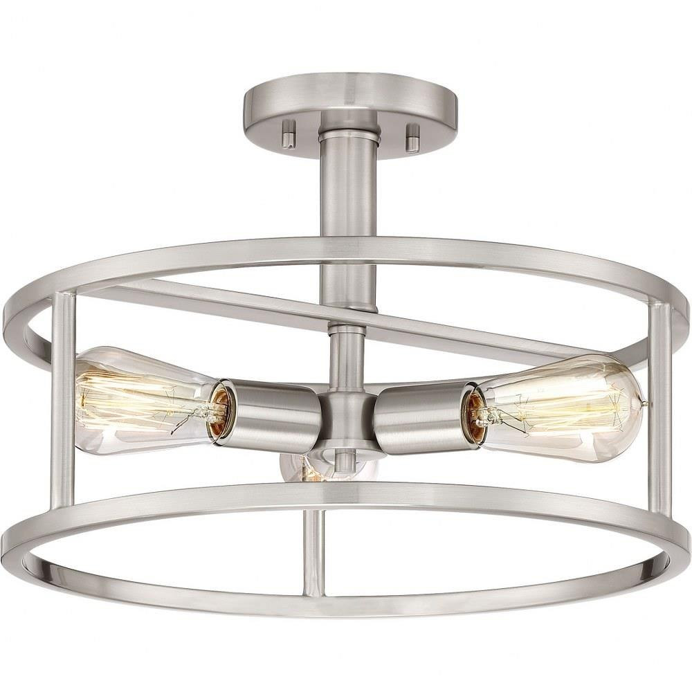 Clumber Field 3 Light 15 Inch Wide Semi Flush Mount by Bailey Street Home - 71-BEL-2539203