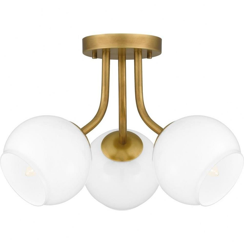 Amber Leaze 3 Light 16 Inch Wide Semi Flush Mount by Bailey Street Home - 71-BEL-1118959