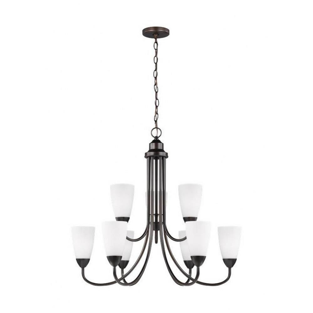 Balgarthno Place - 9.5W Nine Light 2-Tier Chandelier - 73-BEL-2755003