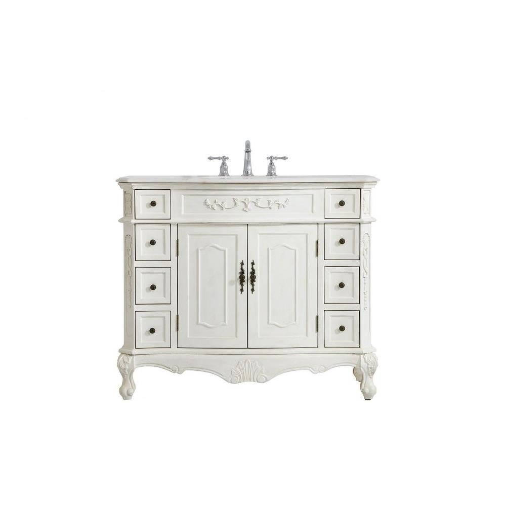 Devonshire Farm 42 Inch 8 Drawer Bath Vanity Sink Set by Bailey Street Home - 779-BEL-881177