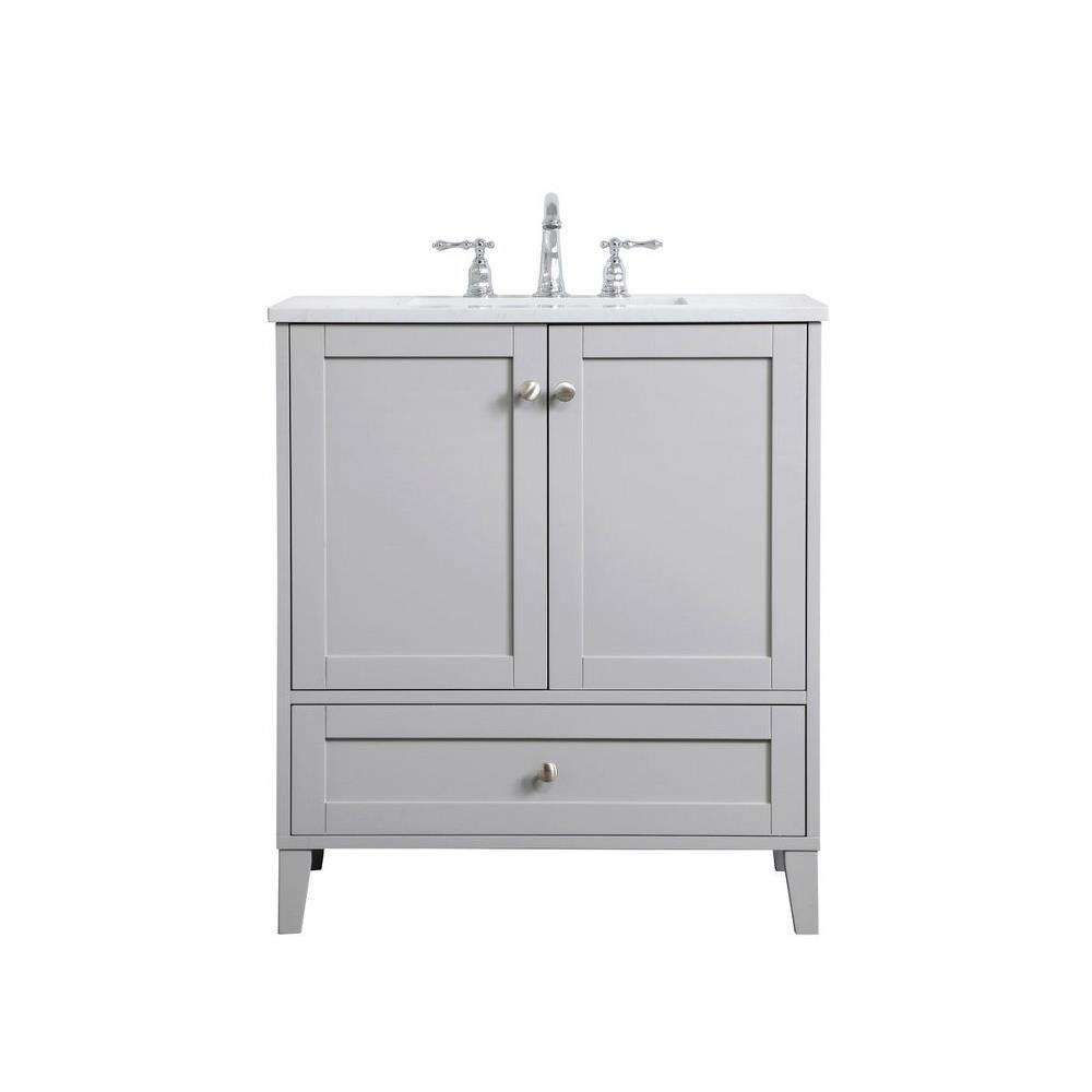 Dell Esplanade 30 Inch 1 Drawer Bath Vanity Sink Set by Bailey Street Home - 779-BEL-881199