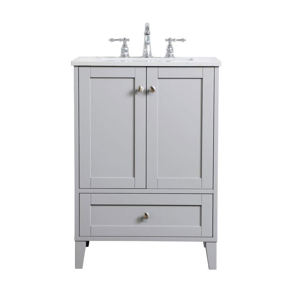 Dell Esplanade 24 Inch 1 Drawer Bath Vanity Sink Set by Bailey Street Home - 779-BEL-881198