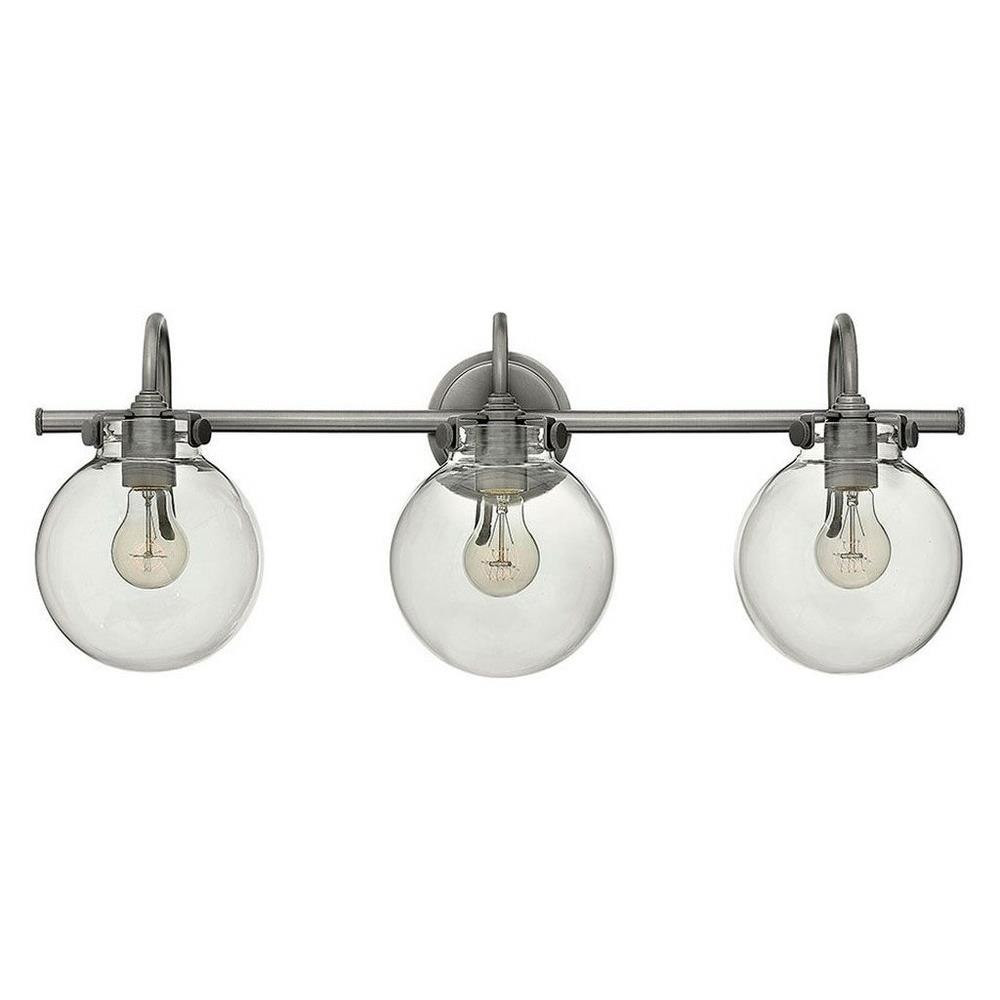 Foxglove Maltings 3 Light Clear Glass Vanity Light by Bailey Street Home - 81-BEL-2985587