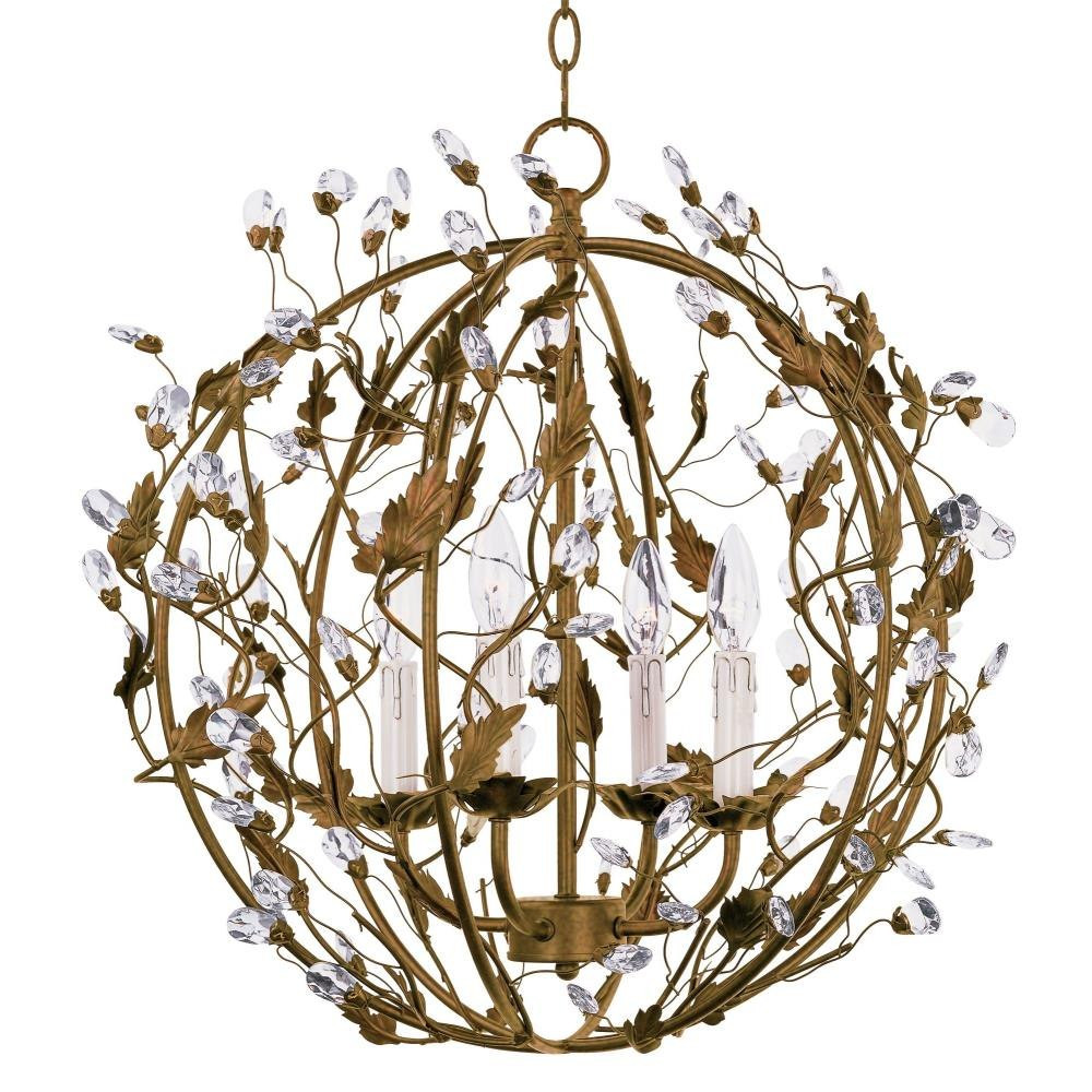 Amber Oaks 4 Light Large Pendant by Bailey Street Home - 93-BEL-462863