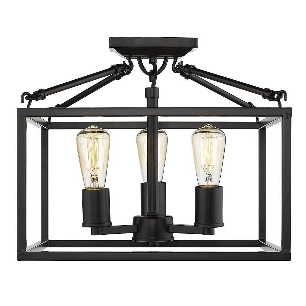 Shepherds Brae 3 Light 14 Inch Wide Semi Flush Mount by Bailey Street Home - 170-BEL-2999148