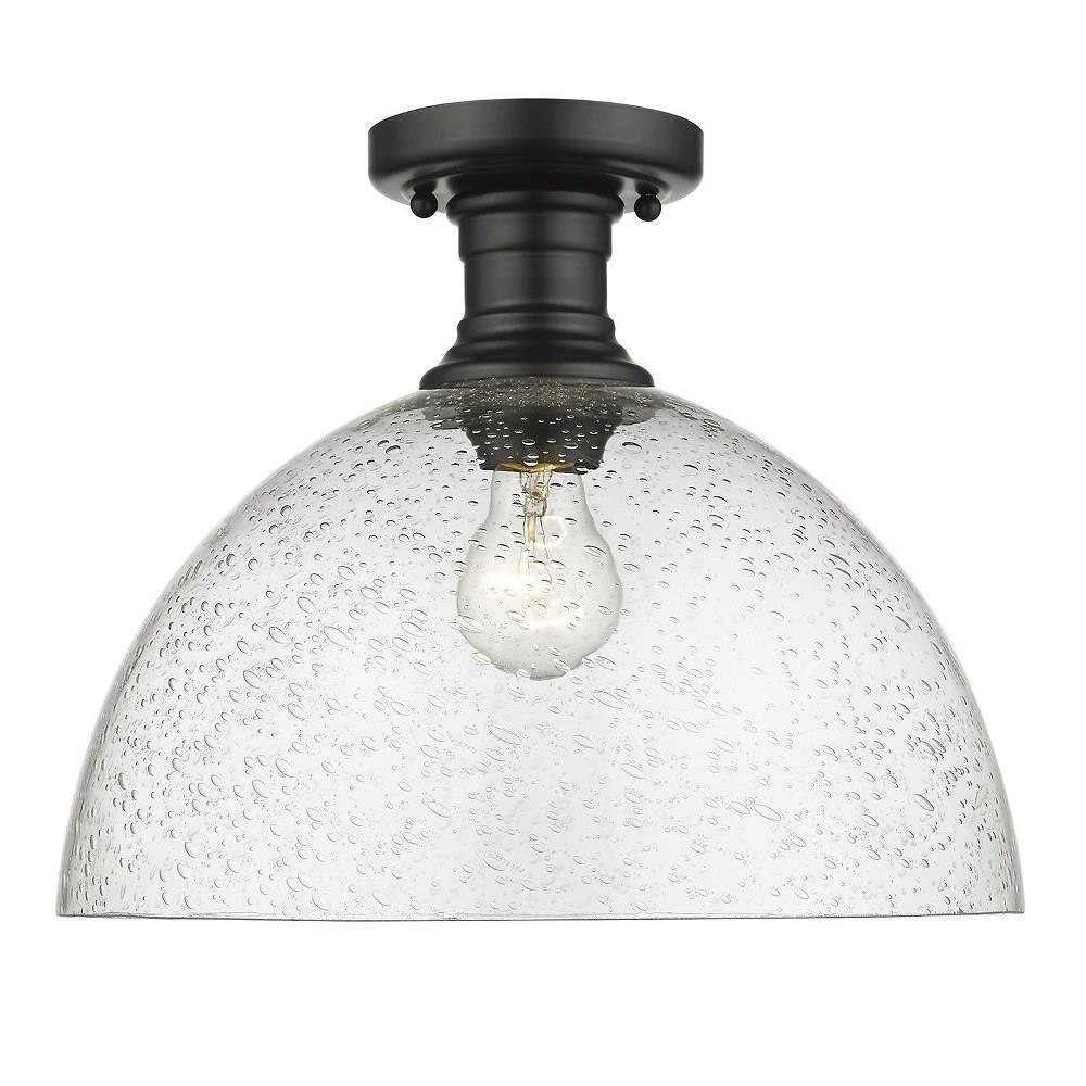 Hines 1 Light 13.5 Inch Wide Semi Flush Mount by Golden - 3118-SF14