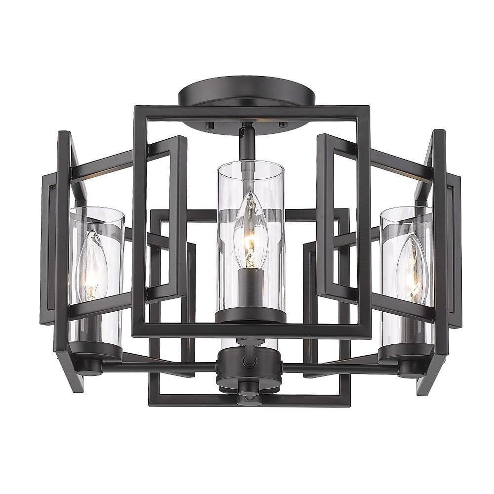Marco 4 Light 16 Inch Wide Flush Flush Mount by Golden - 6068-FM