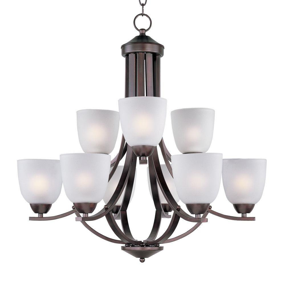 Axis 9 Light Large 2 Tier Chandelier by Maxim - 11226F
