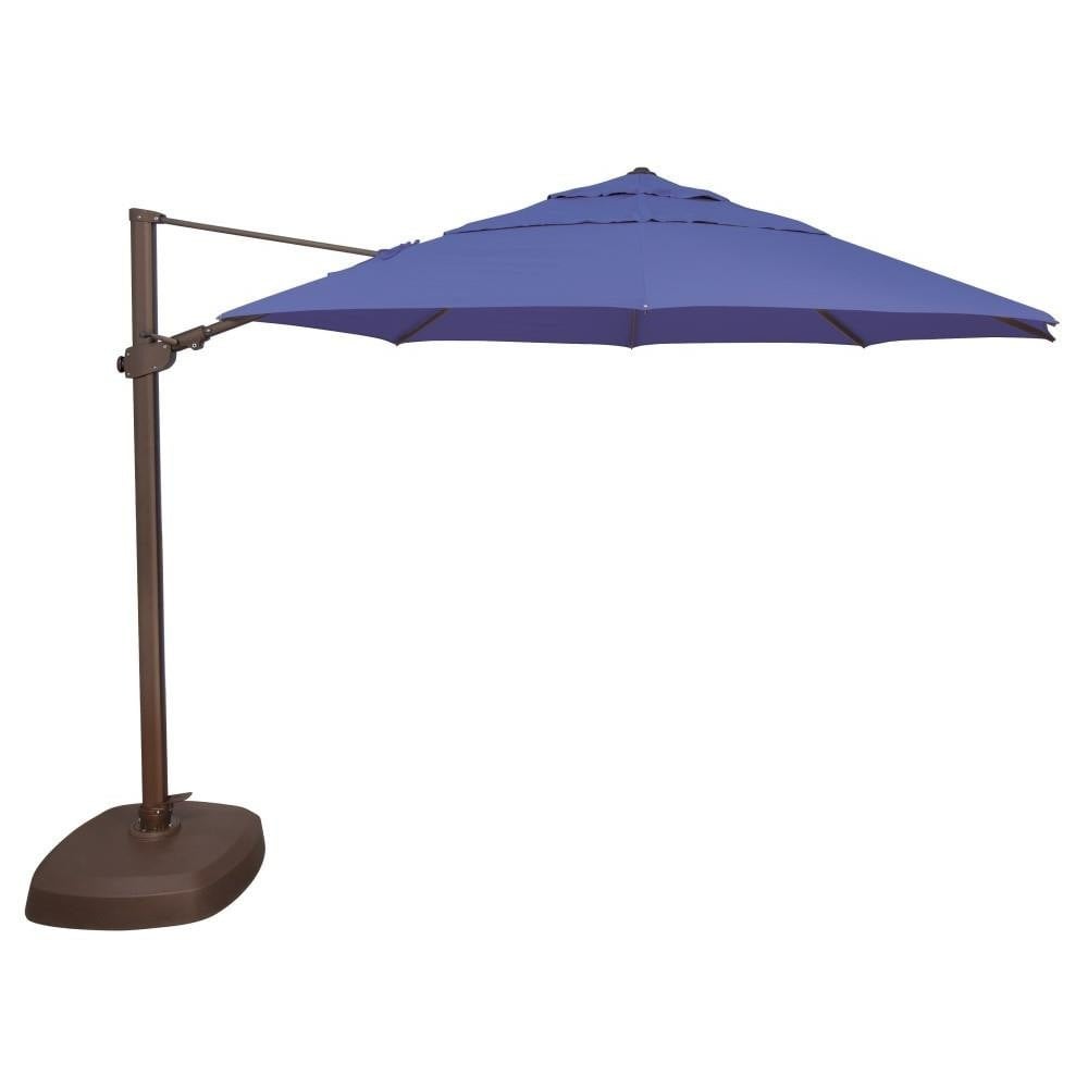 11.5 Foot Aluminum Crank Lift Round Cantilever Umbrella by Simply Shade - SSAG25T