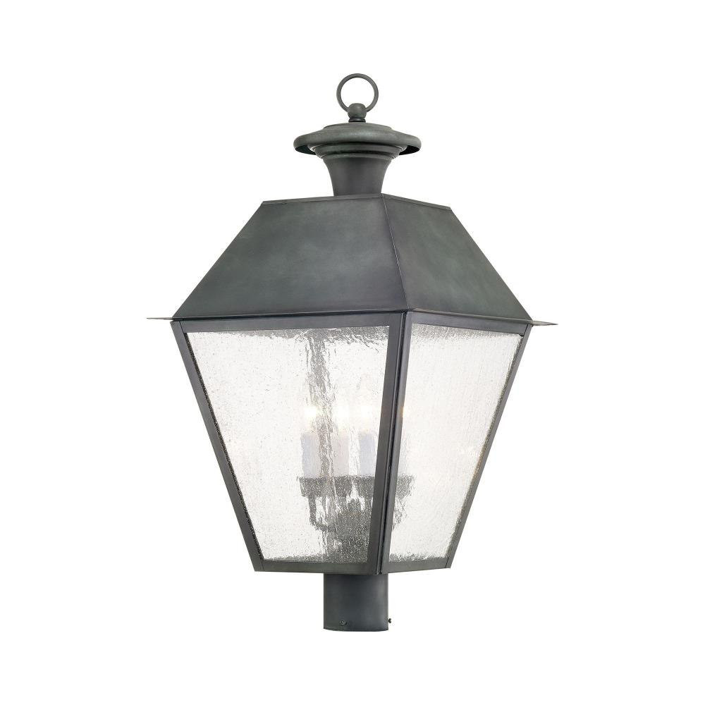Mansfield 4 Light Outdoor Post Top Lantern 15 x 27.5 Inches by Livex  - 2173