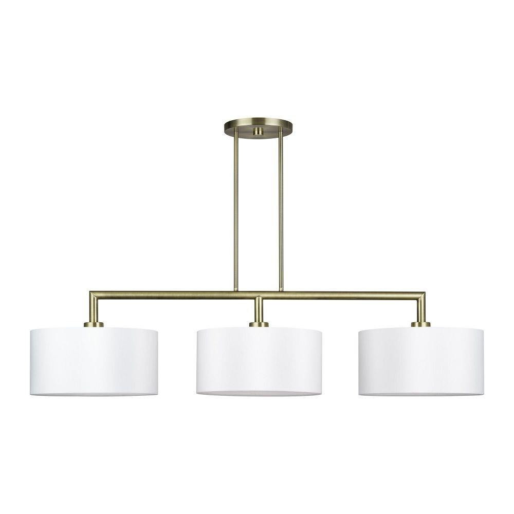 Meridian 3 Light Extra Large Linear Chandelier 18.25 Inch Tall by Livex - 45493