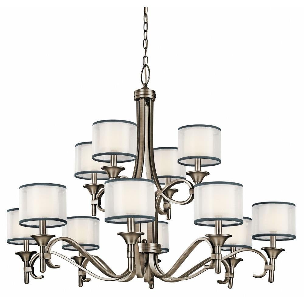 Lacey 12 Light Oversized 2 Tier Chandelier by Kichler - 42383
