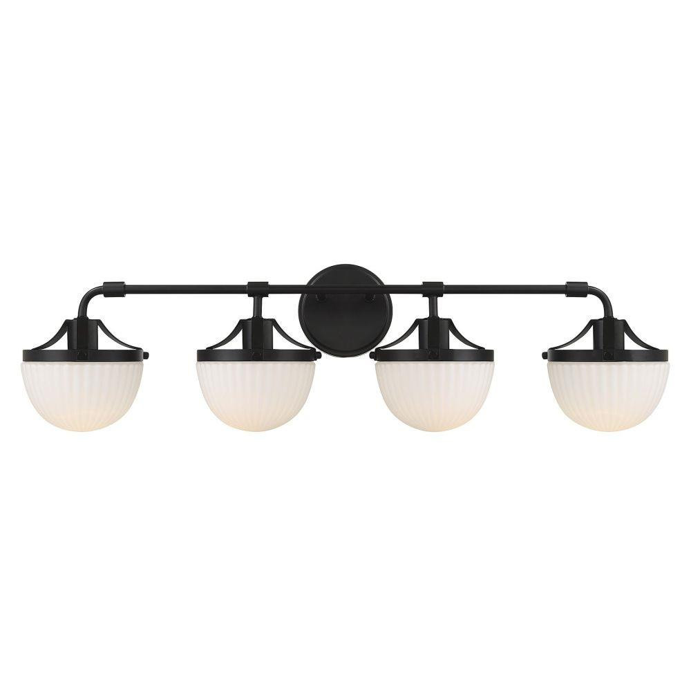 Meredith 4 Light Bath Vanity 9.5 Inch Tall and 33 Inch Wide by Savoy House - L8-3900-4