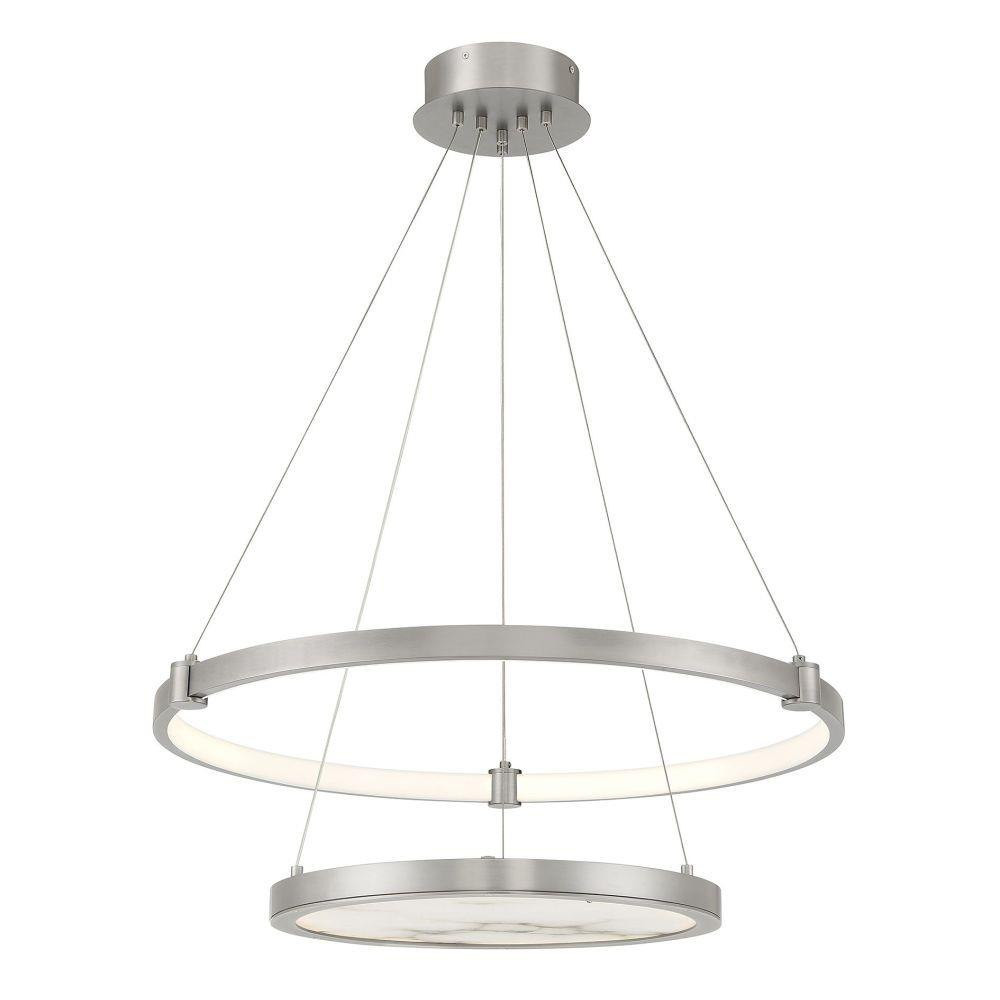 Mayer 50W 1 LED Chandelier 10 Inch Tall and 28 Inch Wide by Savoy House - L7-7120-50