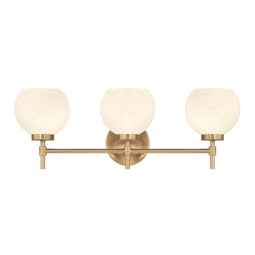 Hannah 3 Light Bath Vanity 8 Inch Tall and 24 Inch Wide by Savoy House - L8-9621-3