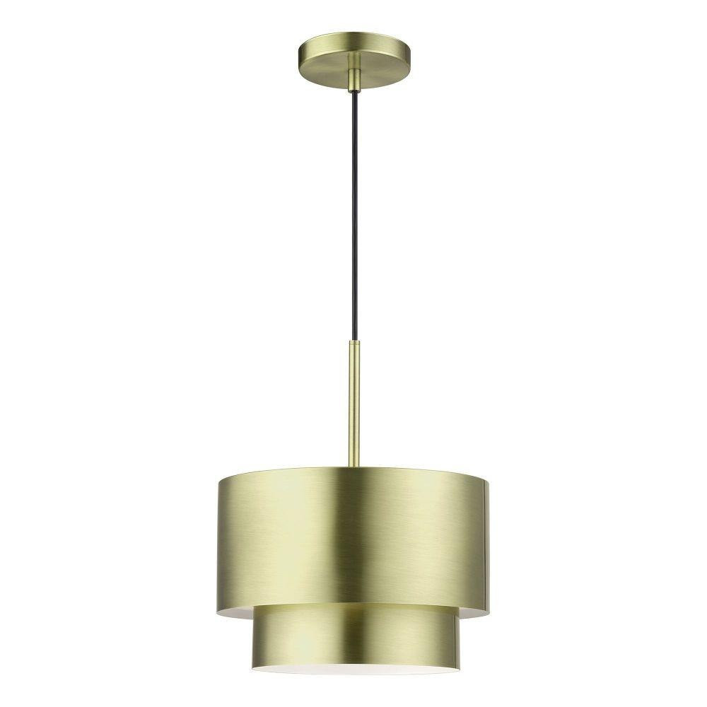 Zolana 1 Light Pendant 20 Inch Tall and 12 Inch Wide by Livex - 40059