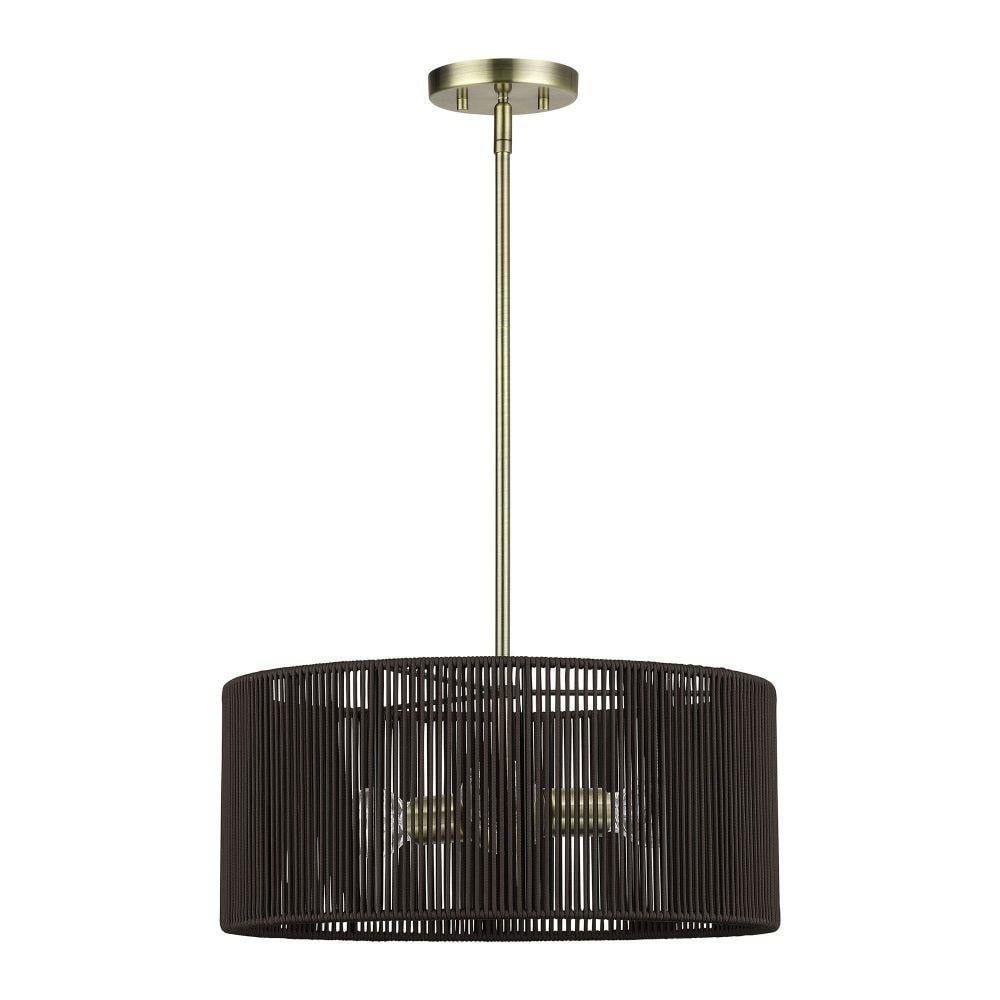 Acordia 3 Light Pendant 16.5 Inch Tall and 18 Inch Wide by Livex - 49123