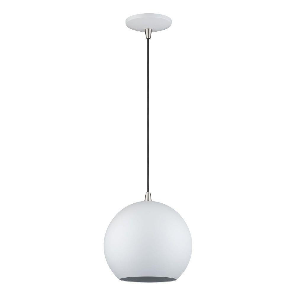 Kuppola 12W LED Globe Pendant 15.5 Inch Tall and 9.25 Inch Wide by Livex - 60278