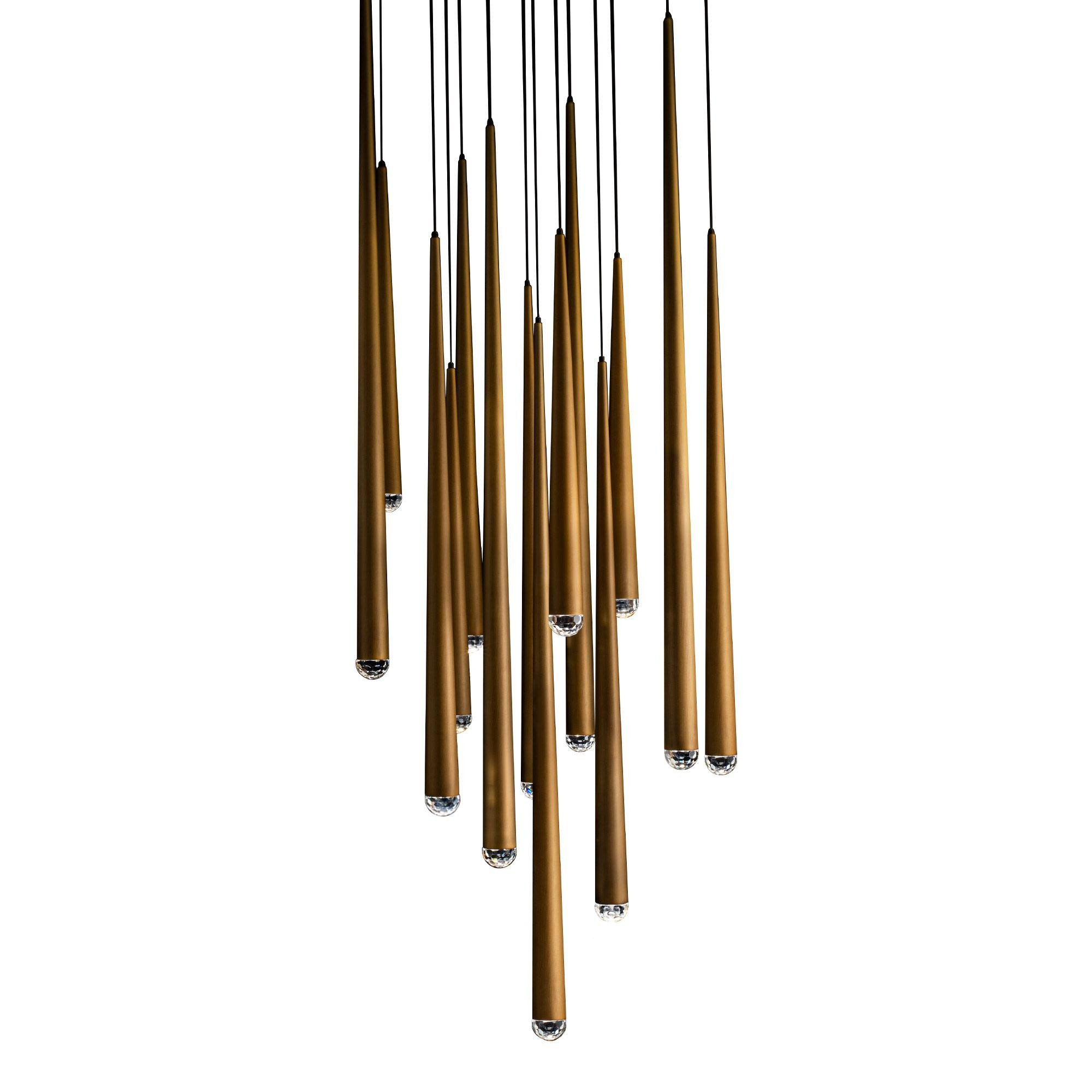 Cascade 15 LED Light Medium Round Chandelier by Modern Forms PD-41715R - PD-41715R