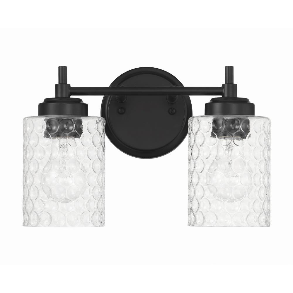Claire 2 Light Bath Vanity 8.75 Inch Tall and 12.75 Inch Wide by Craftmade - 60502