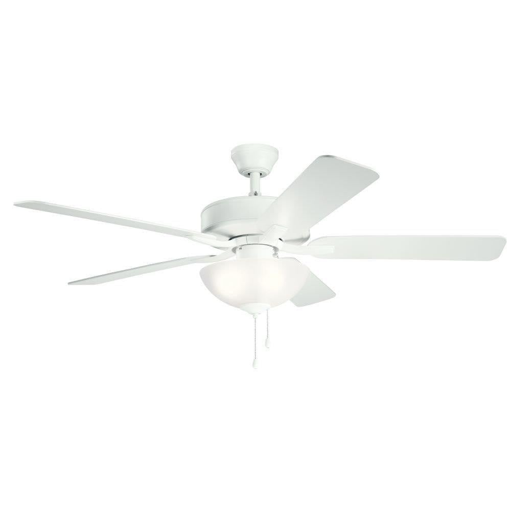 Basics Pro Select Ceiling Fan with Light Kit 52 inches wide by Kichler  - 330017
