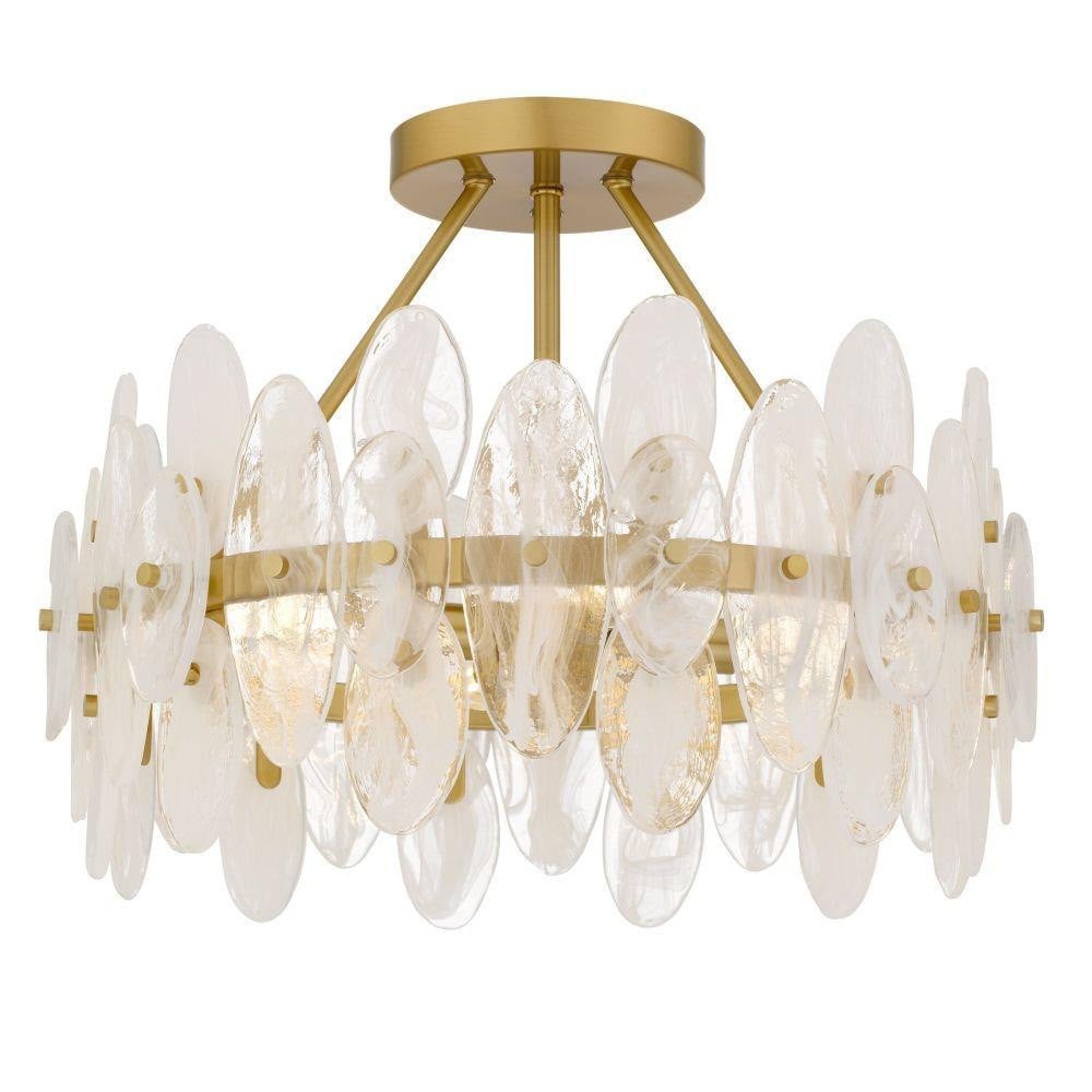 Abigail 15W 4 LED Semi Flush Mount 14 Inch Tall and 18 Inch Wide by Quoizel - ABI1718