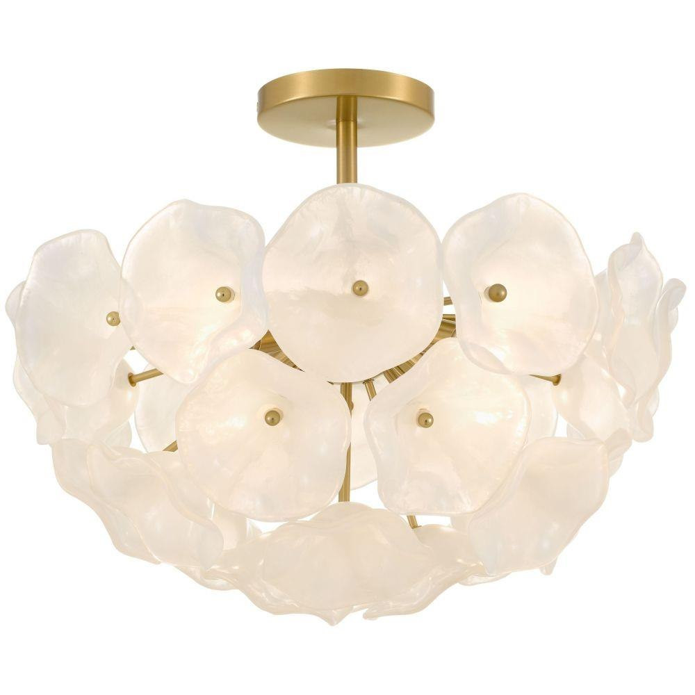 Audrey 15W 4 LED Semi Flush Mount 15 Inch Tall X 18.75 Inch Wide by Quoizel - AUD1718