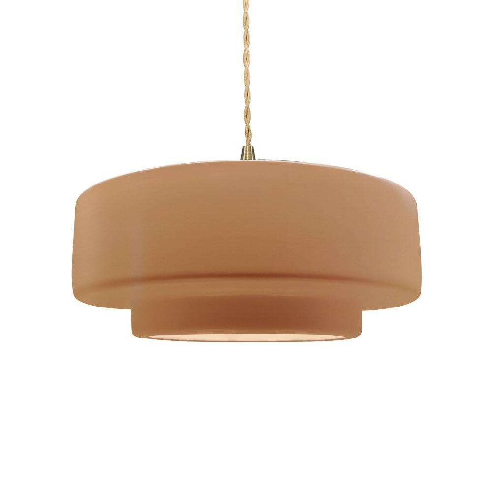 Radiance 1 Light Tier Pendant 5.25 Inch X 14.5 Inch Wide by Justice Design - CER-6543
