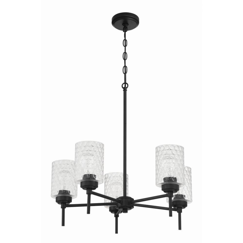 Claire 5 Light Chandelier 30 Inch Tall and 24.25 Inch Wide by Craftmade - 60525