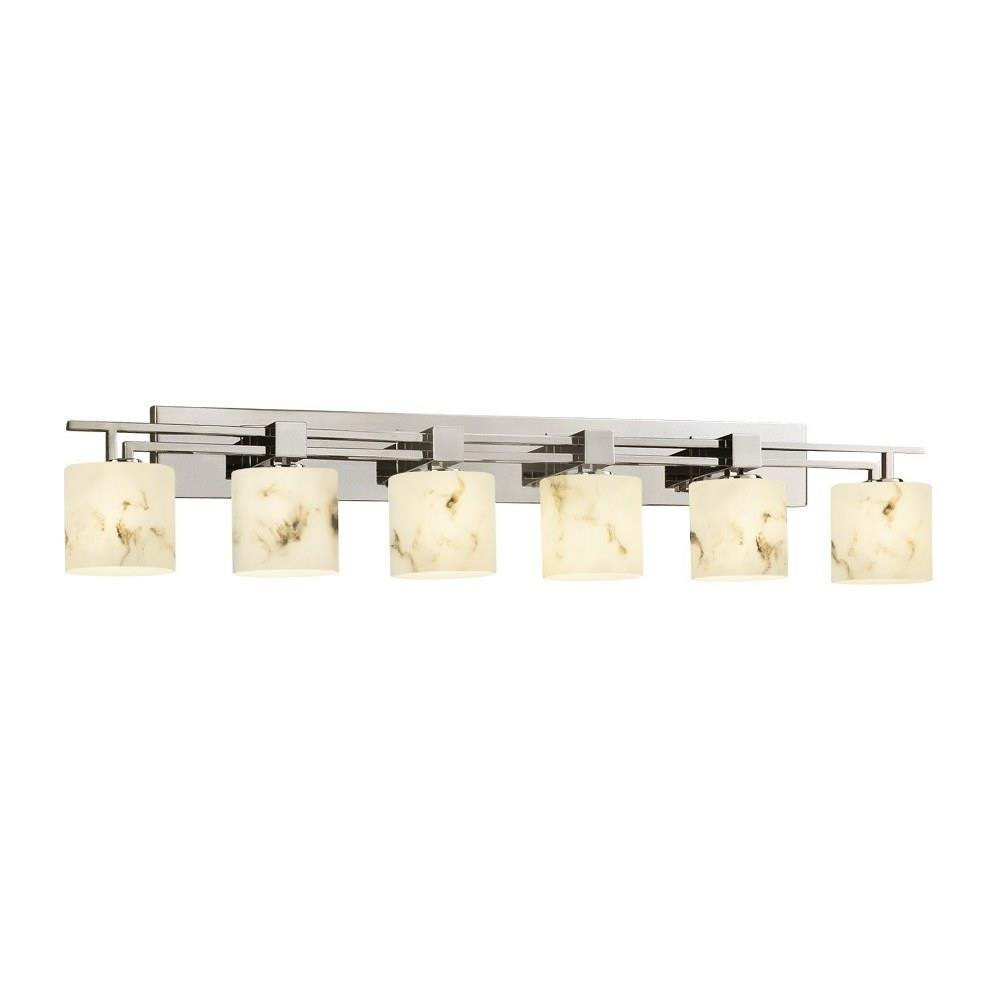 Lumenaria Aero 6 Light Oval Shade Vanity Light by Justice Design - FAL-8706-30