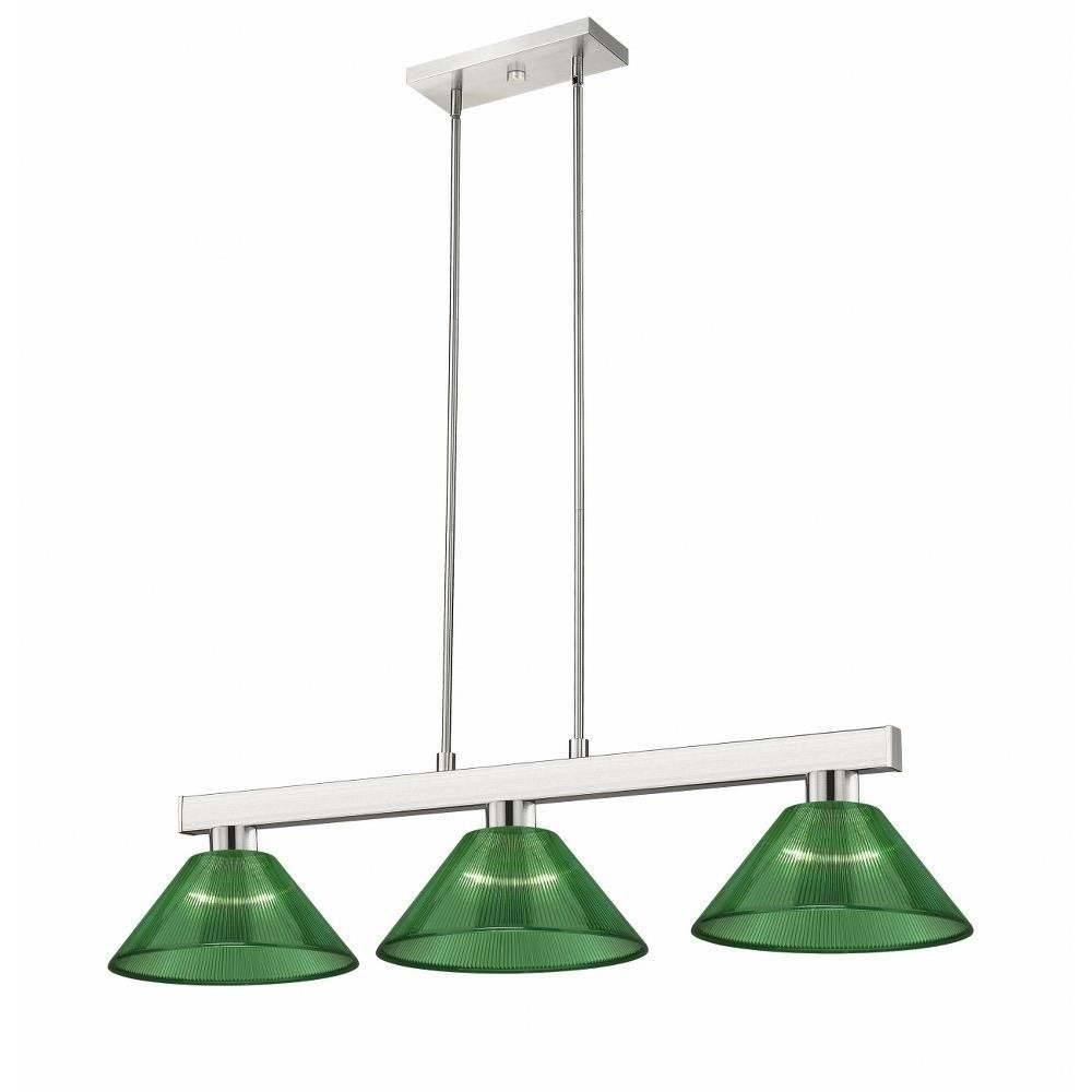 Railway Furlong 3 Light Medium Pendant with Glass by Bailey Street Home - 372-BEL-1287868