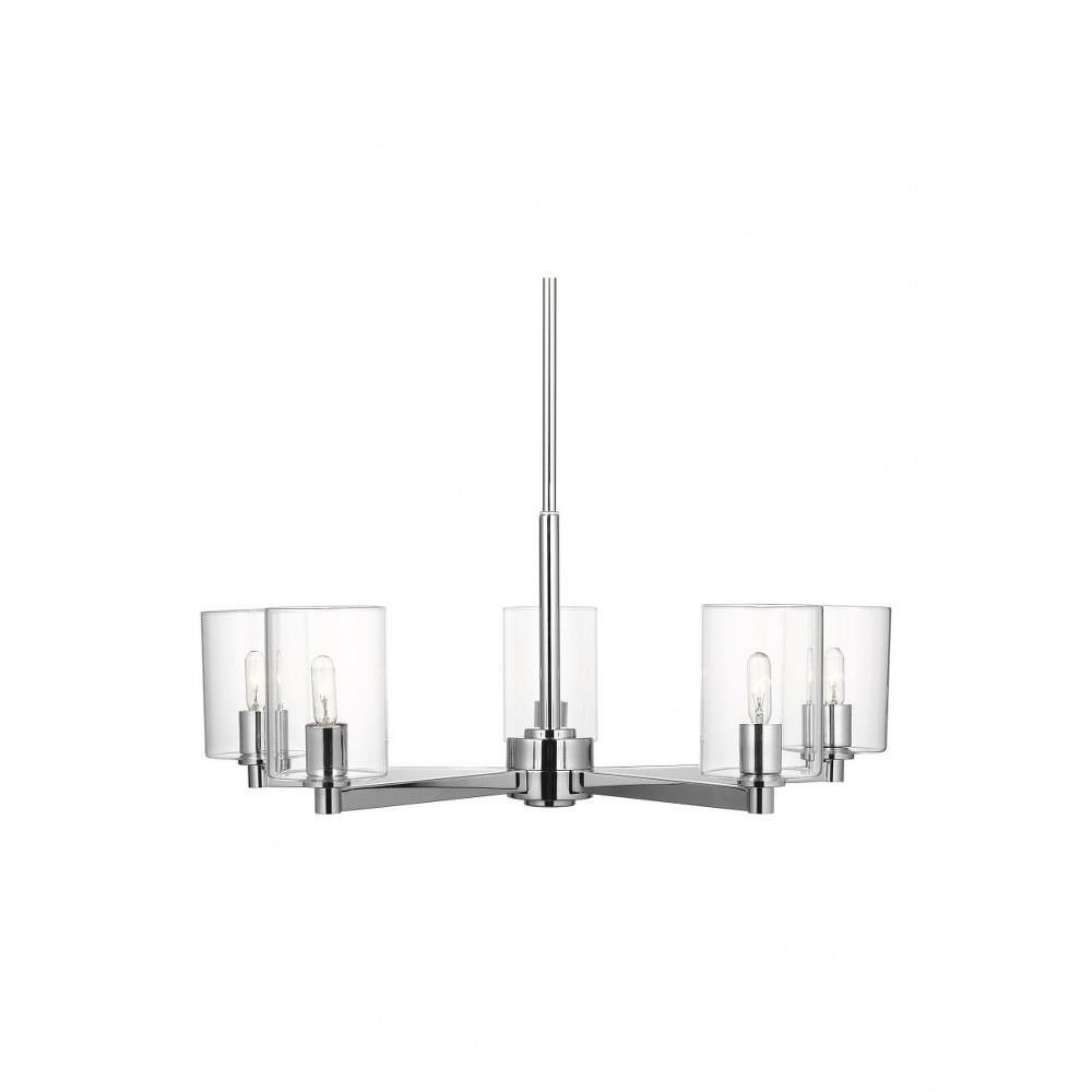 Fullton 5 Light Chandelier 10.38 X 27.13 Inch Wide by Visual Comfort Studio - 3164205C